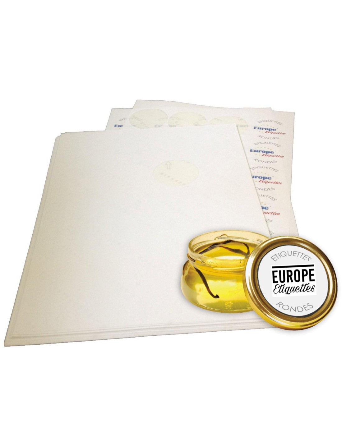 Etiquettes Blanc Brillant Adhésives A4 – Europe Etiquettes