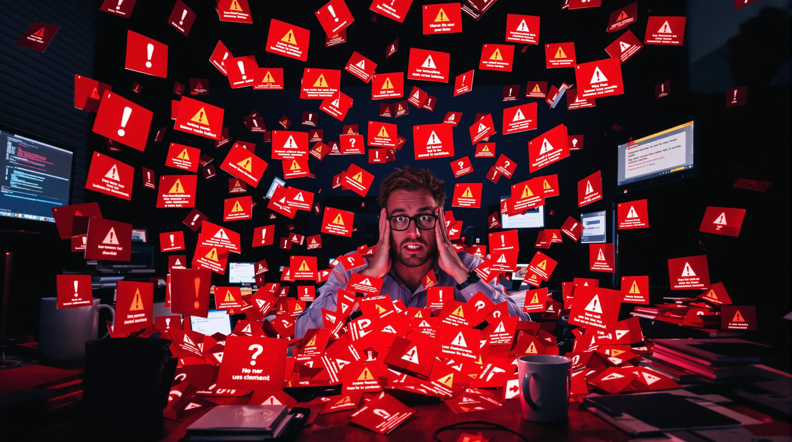 Alerte IDS, notifications rouges avalanche