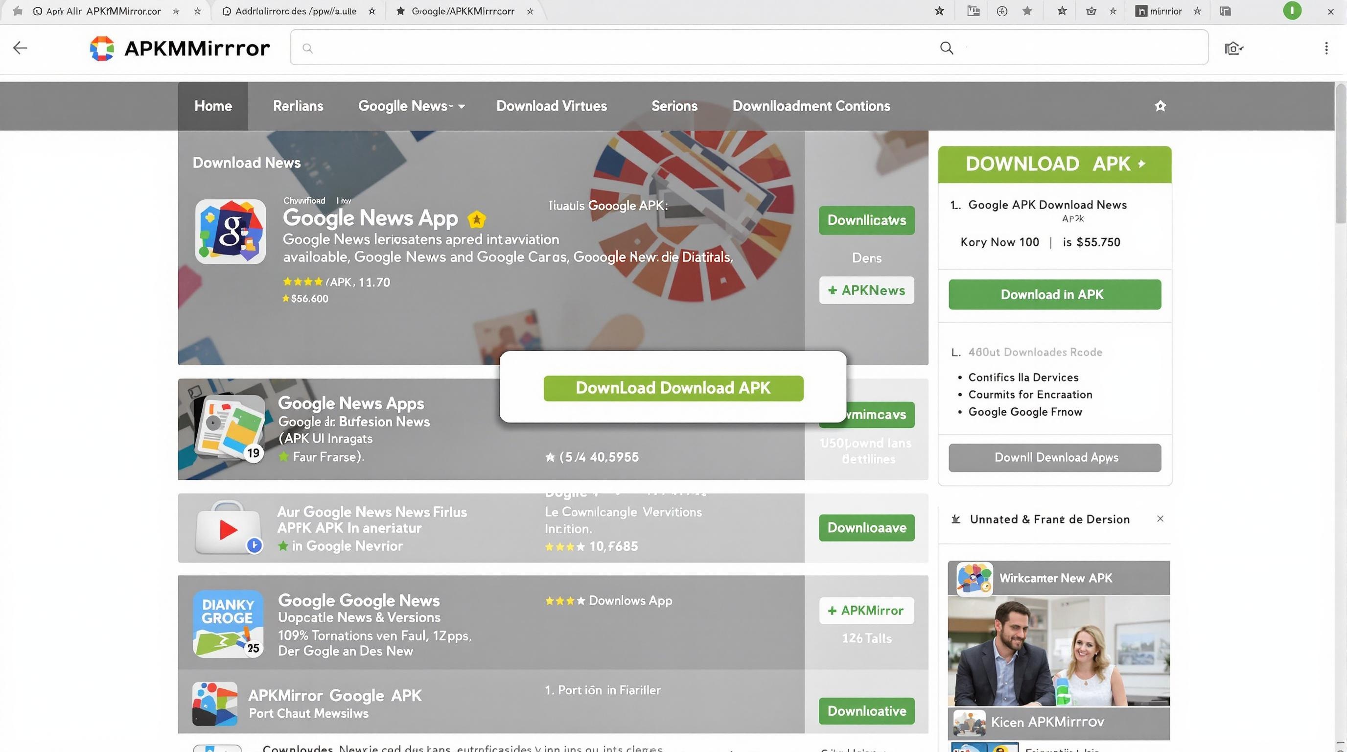 Téléchargement Google News ancienne version sur APKMirror