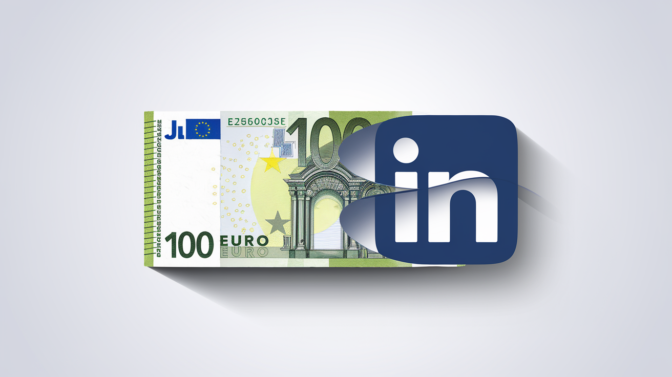 Billet de 100 € transformé en icône LinkedIn, ROI