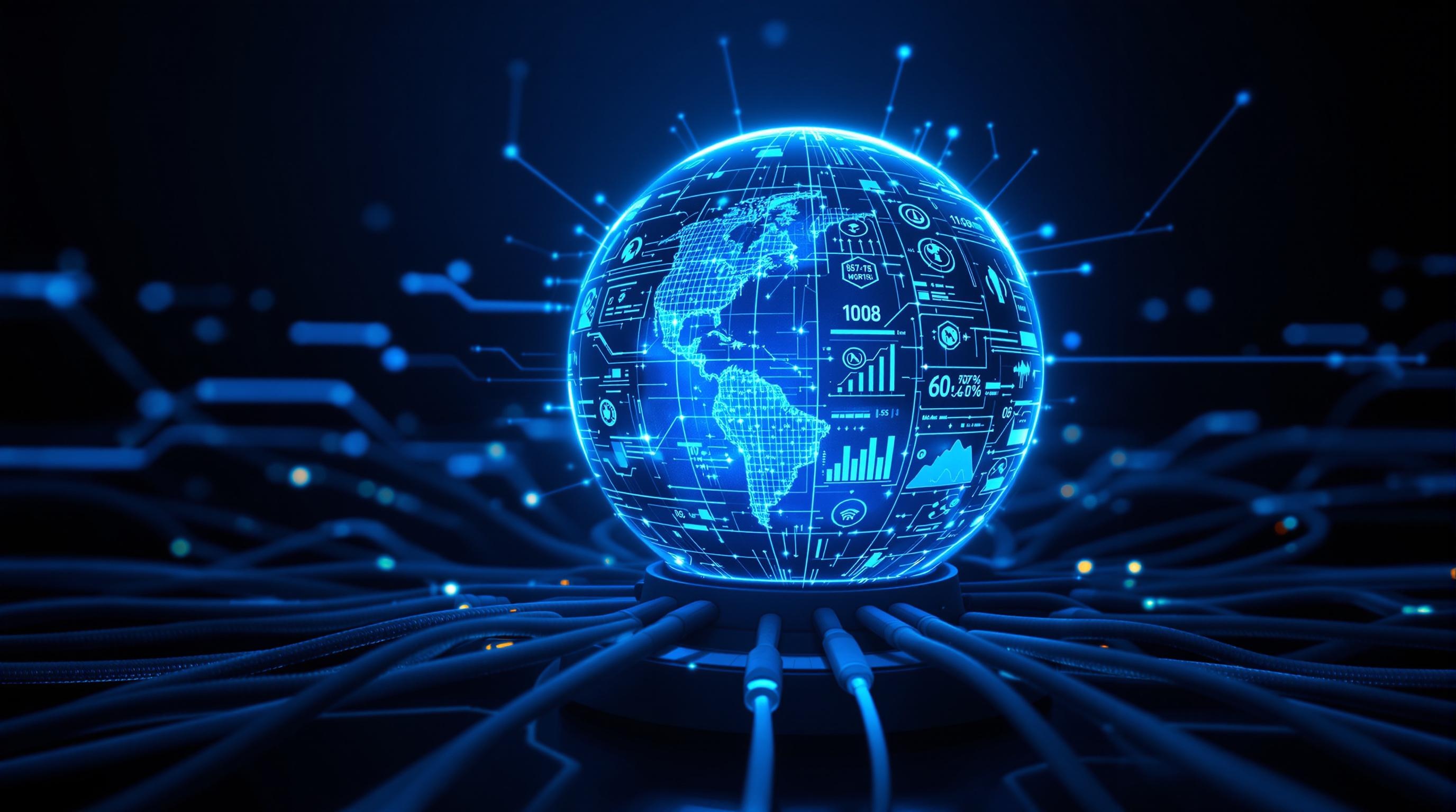 Boule de cristal connectée et alertes prédictives façon dashboard IA – clin d’œil aux modèles Freepik.