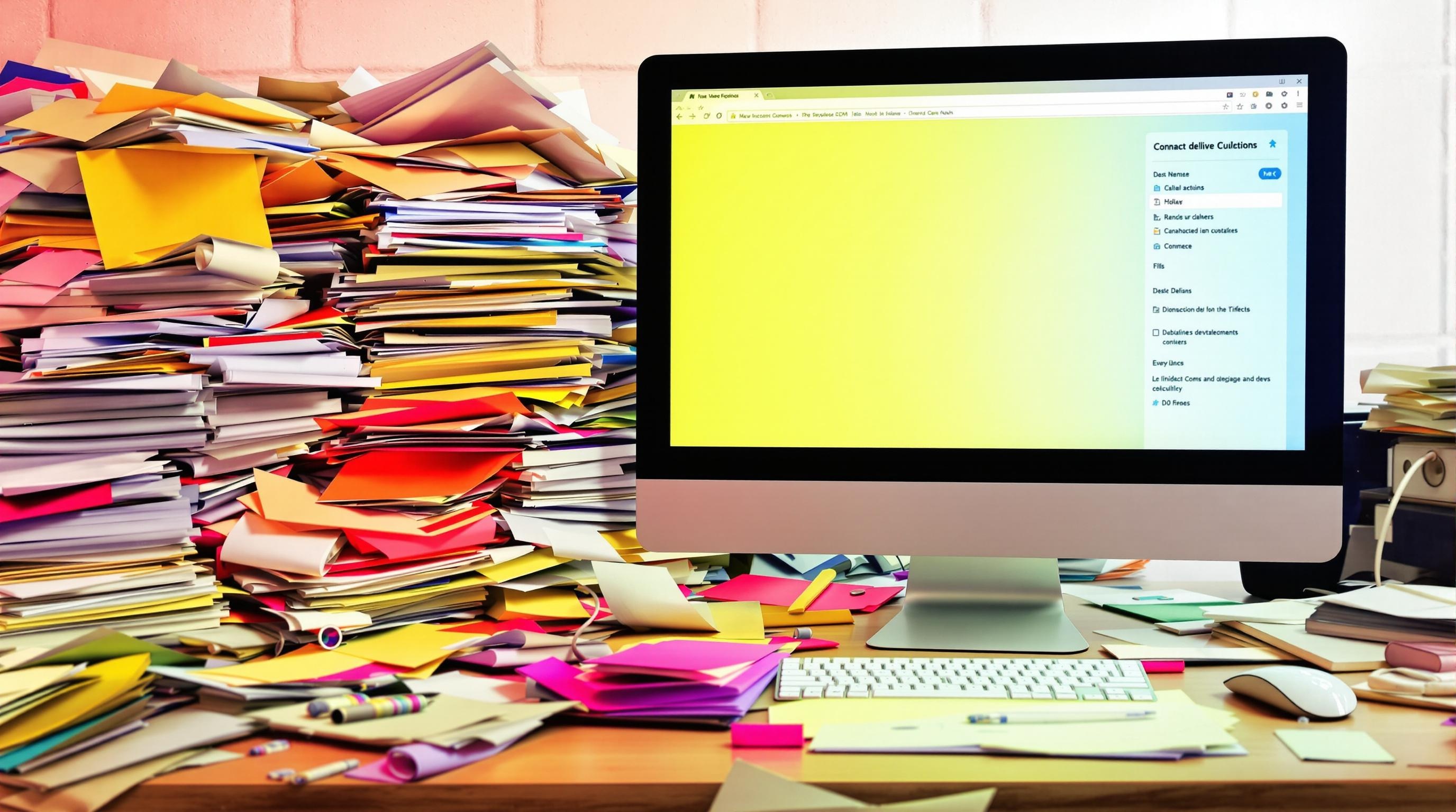 Comparaison entre une organisation GED et un chaos papier