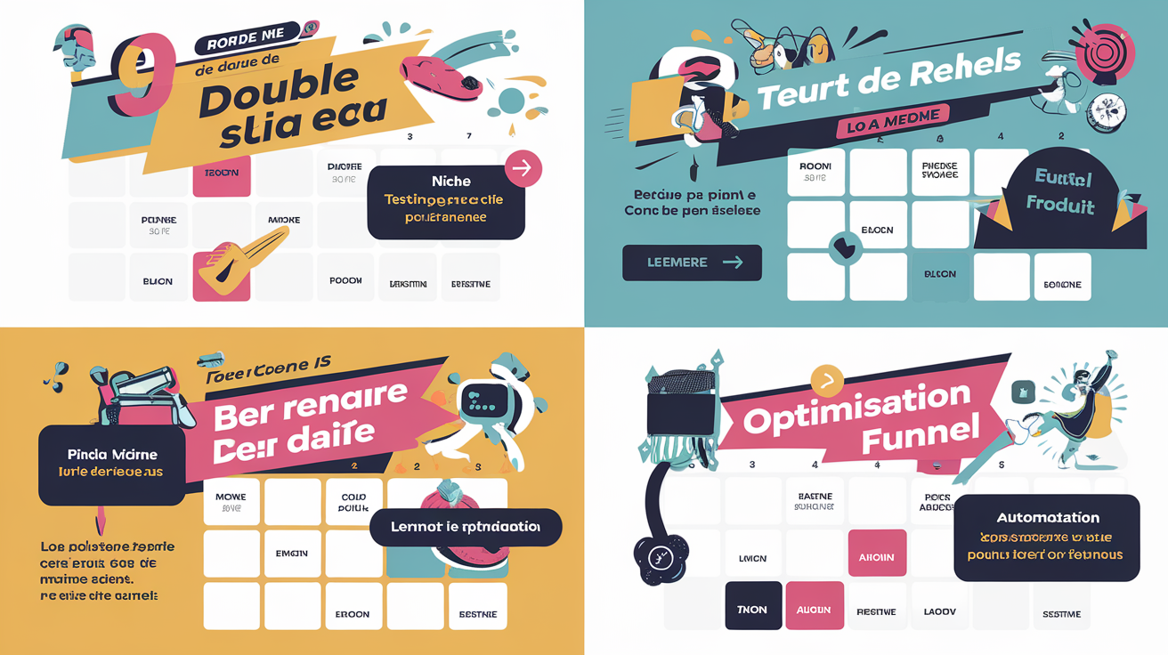 Calendrier de roadmap 90 jours pour le dropshipping : audit niche, test produit, optimisation du funnel et automatisation