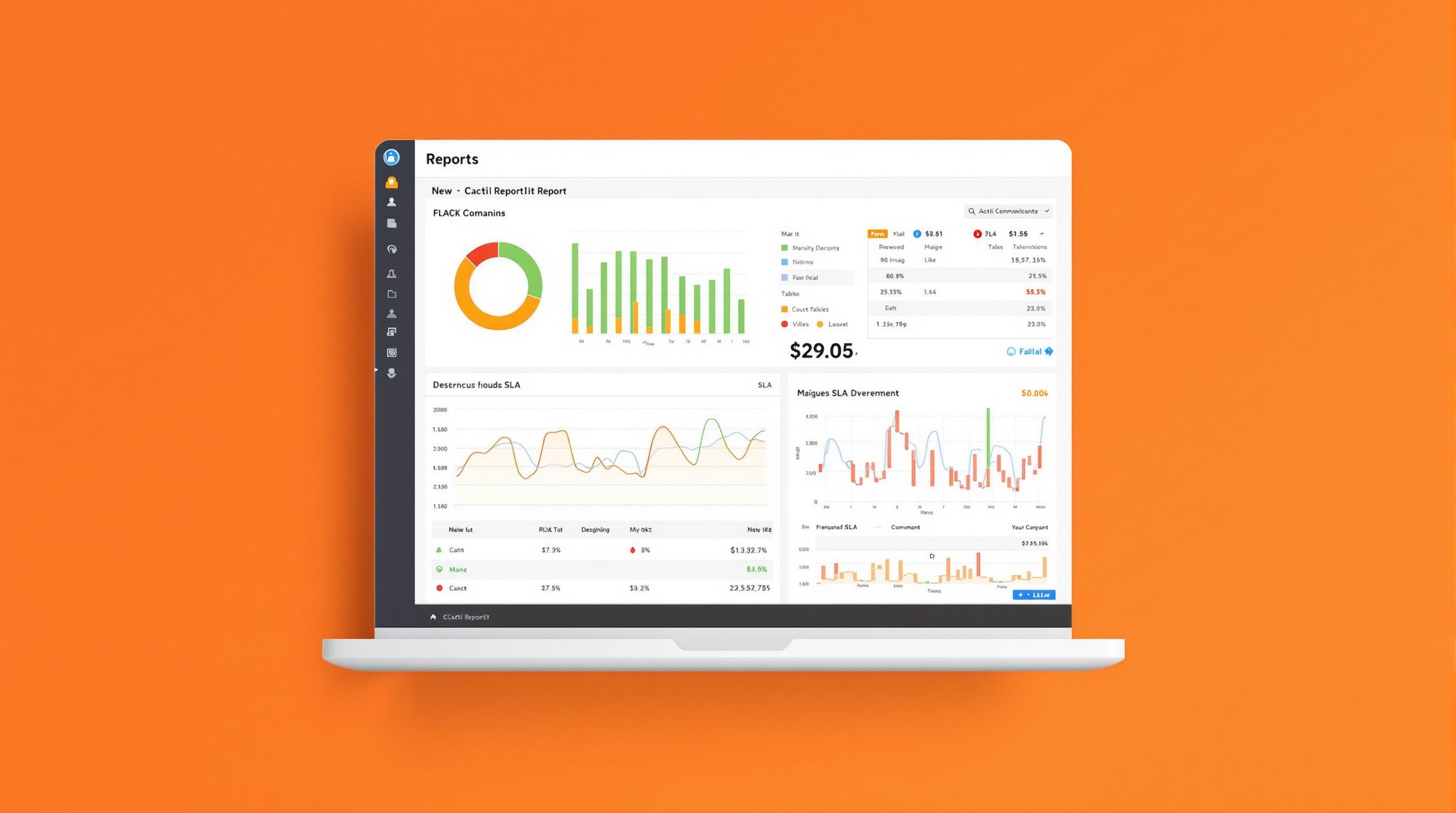 rapport PDF Cacti ReportIt SLA export pour client