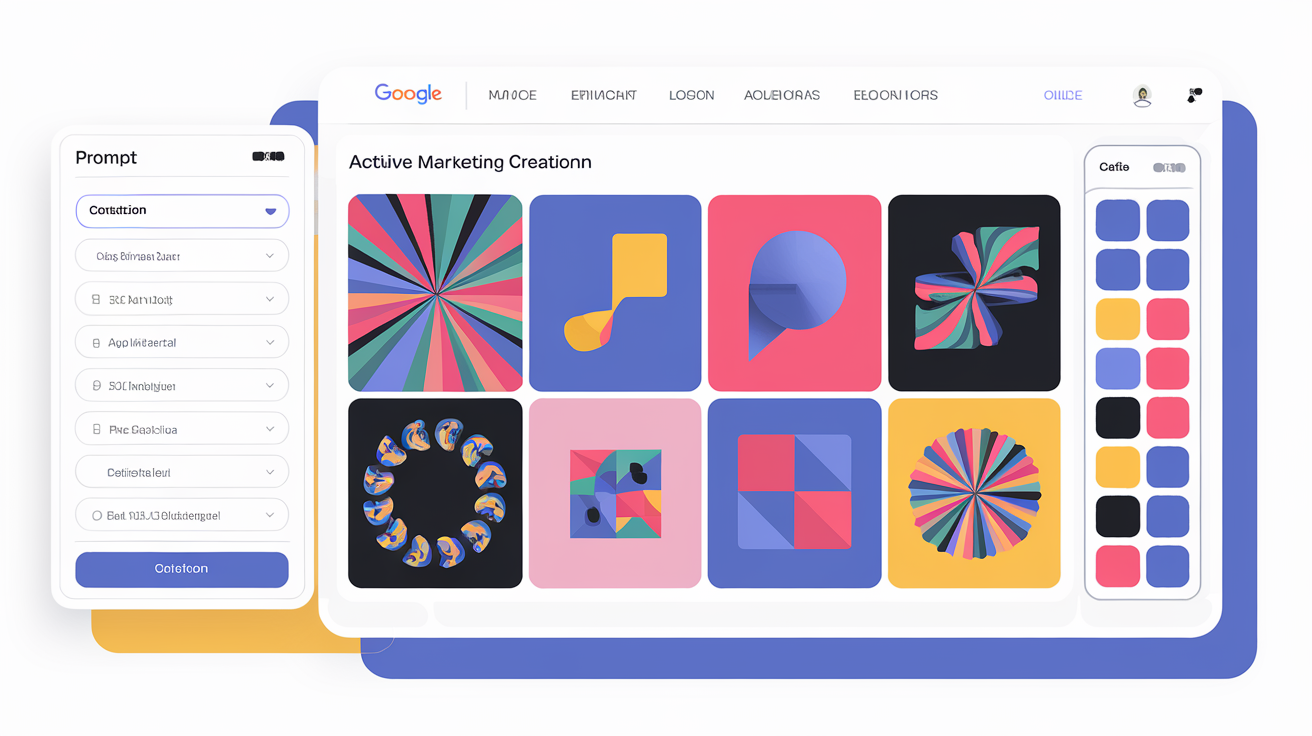 Interface de création visuelle marketing avec Google Imagen 3