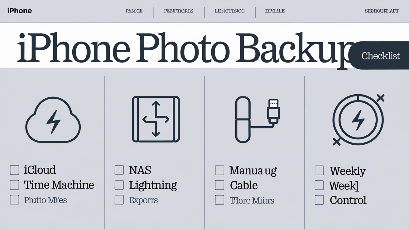 Checklist pour sauvegarder iPhone avec NAS, Time Machine et iCloud