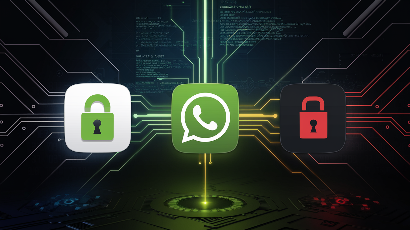 Comparatif visuel des messageries sécurisées : Signal, WhatsApp, Matrix, Element