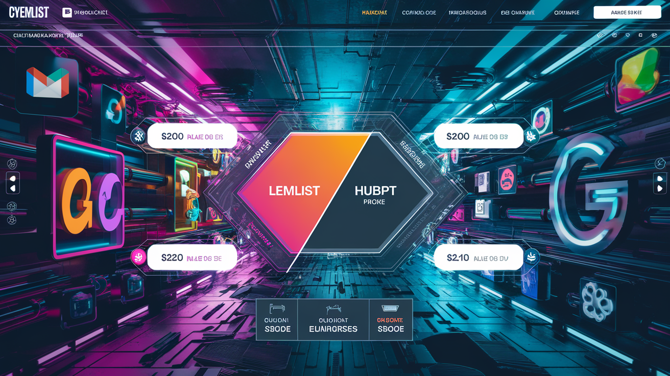 Comparatif cyberpunk Lemlist HubSpot