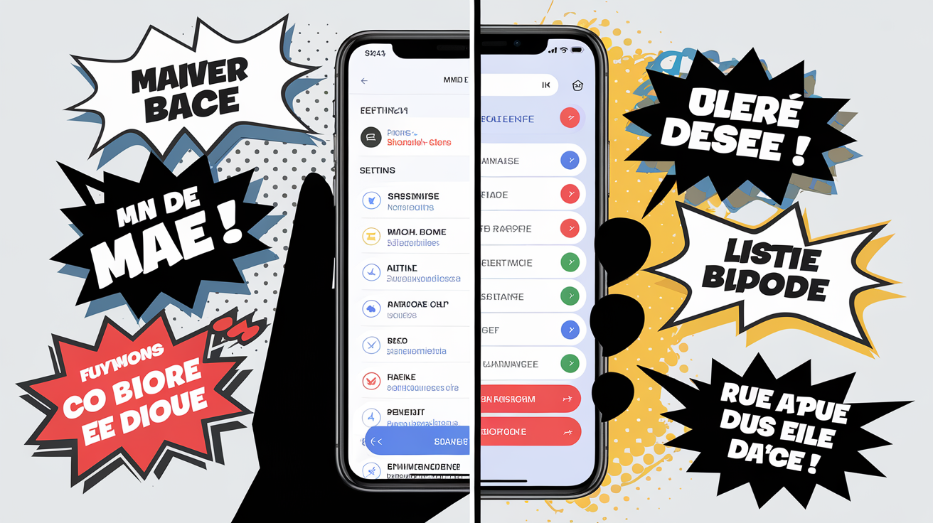 Comparatif application Gmail vs réglages Mail iOS