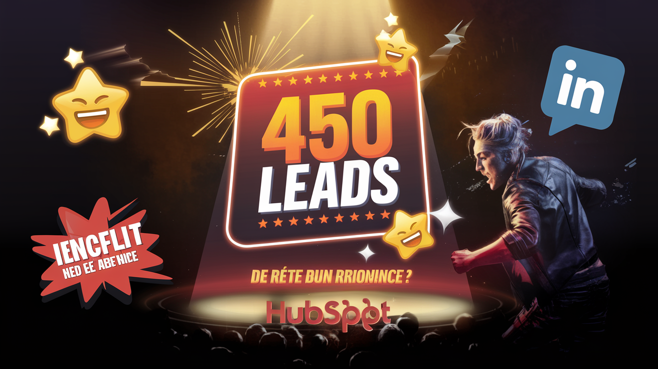 Coup de projecteur critique cinéma sur HubSpot 450 leads et influence B2B LinkedIn