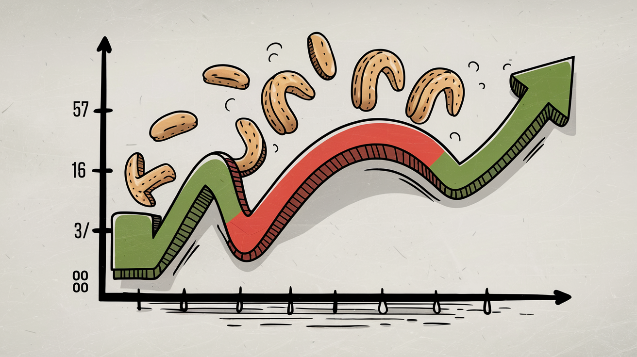 Graphique illustrant les impacts des arrondis sur les données