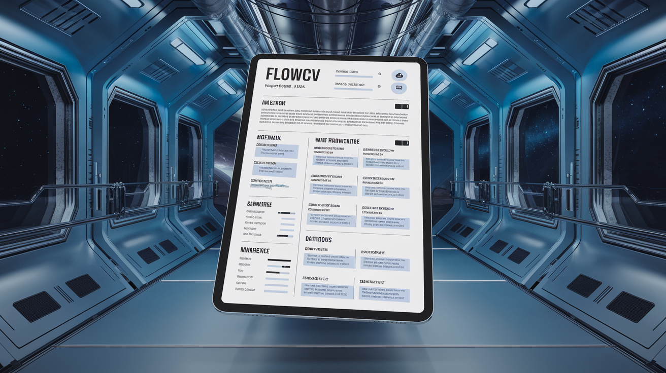 Exemple de CV FlowCV lisible dans toutes les conditions