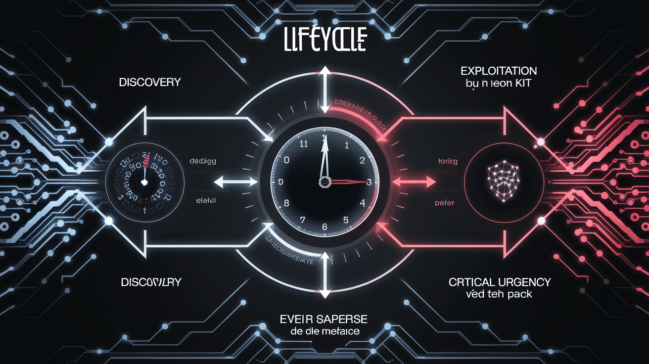 Illustration du cycle de vie d'un exploit kit zero-day