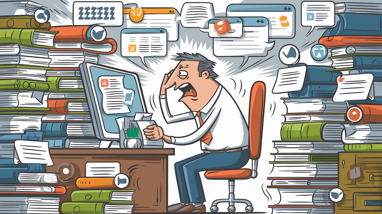 Un dirigeant de PME débordé, submergé par l'information