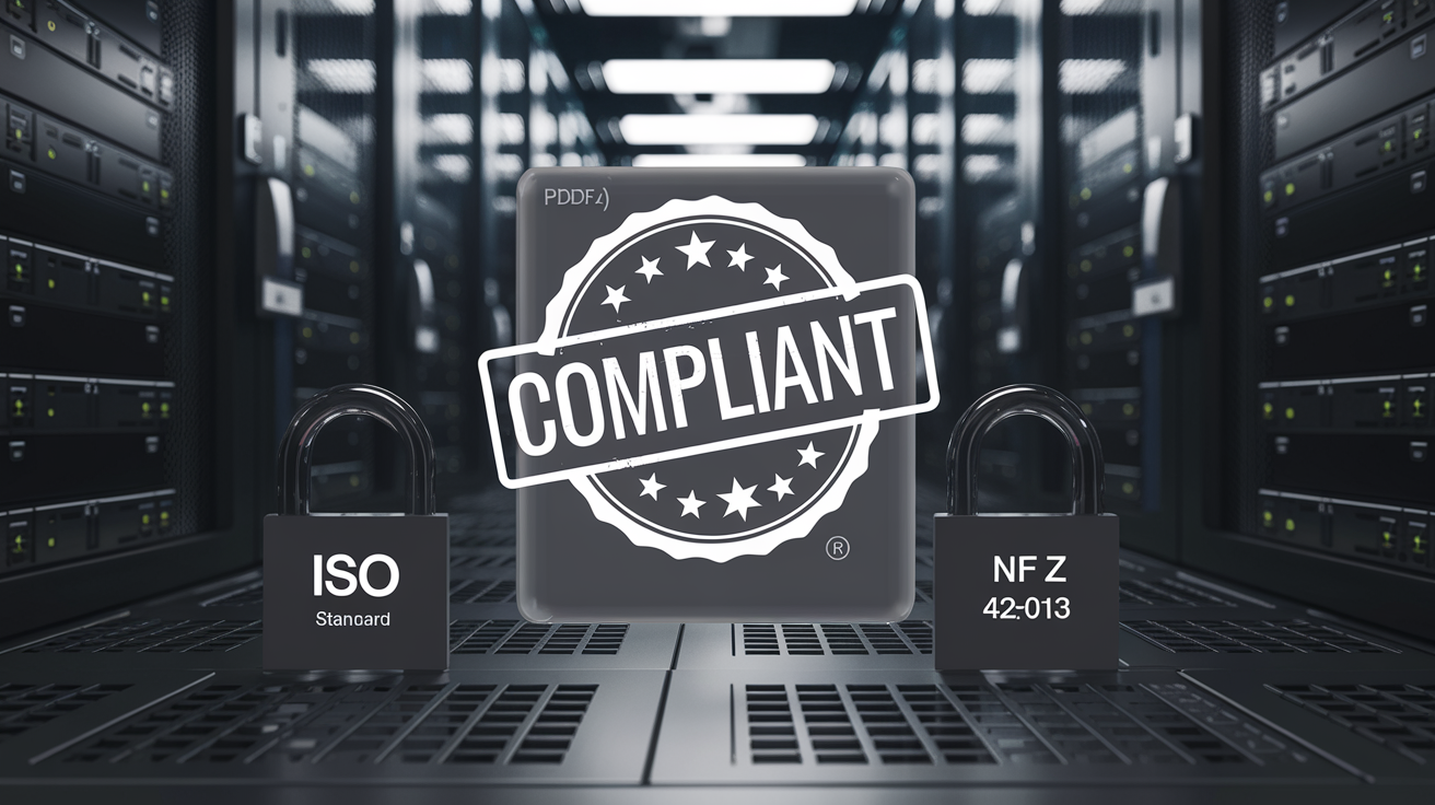 Document numérique conforme aux normes SAE ISO et NF Z 42-013