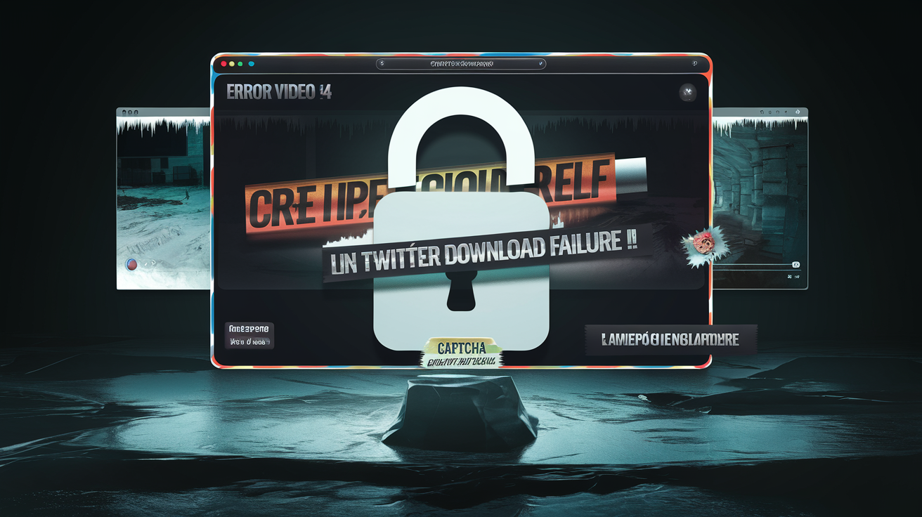 Échec de téléchargement vidéo Twitter : cadenas fermé, vidéo 4K figée, CAPTCHA agressif