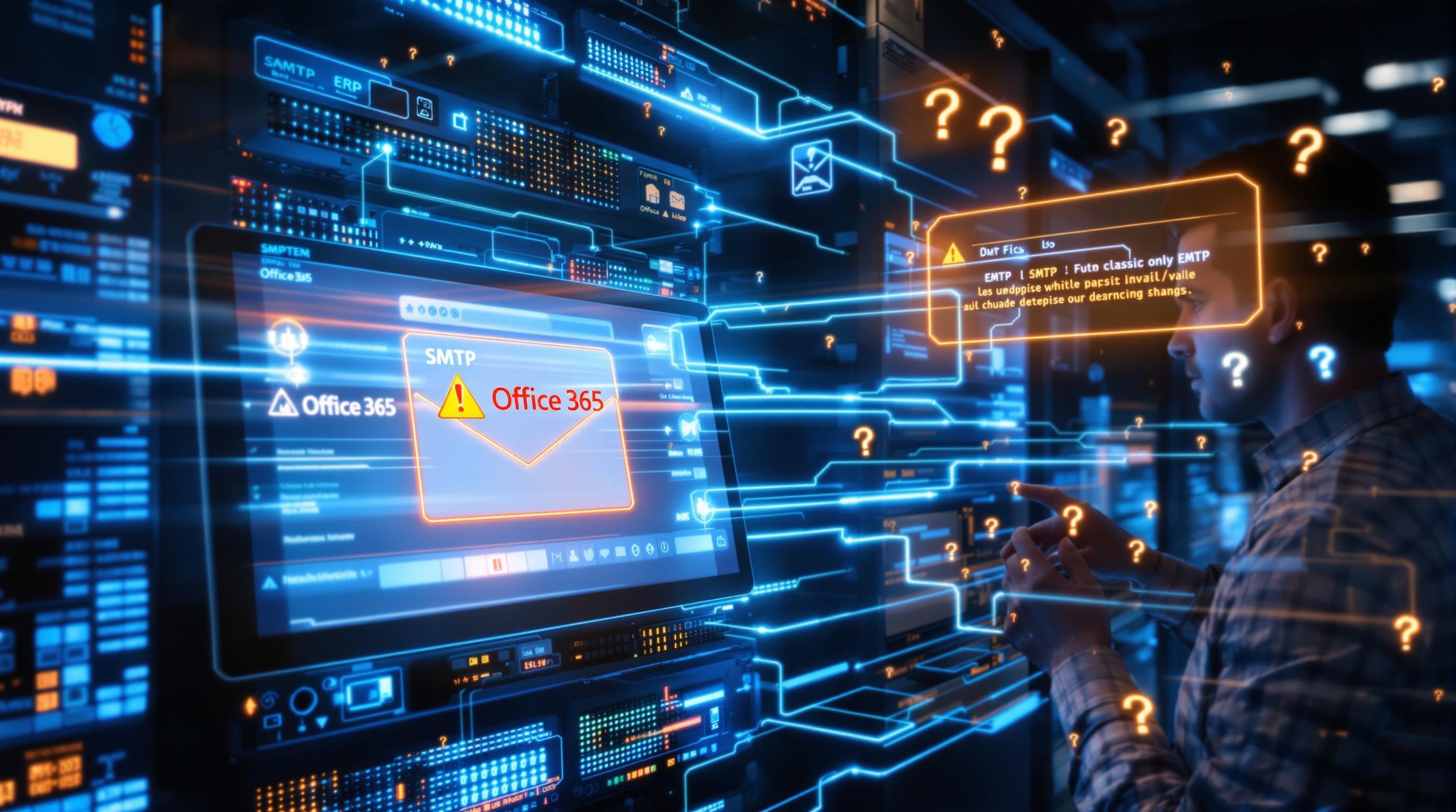 ERP et scanner configurés avec relais SMTP Office 365