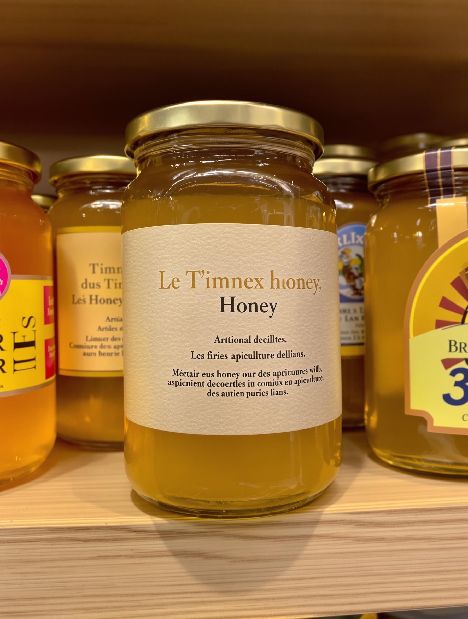 Étiquettes miel artisanal papier kraft vs industrielle flashy