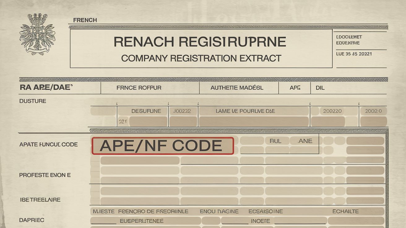 Votre extrait Kbis, la mine d'or où se cache votre code APE/NAF.