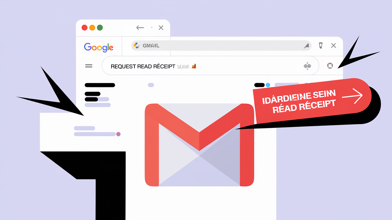 Capture d'écran montrant l'option accusé de réception dans Gmail