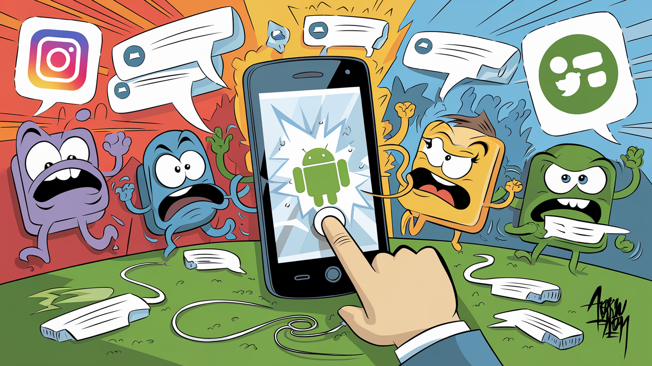 Smartphone Messenger stress concurrence