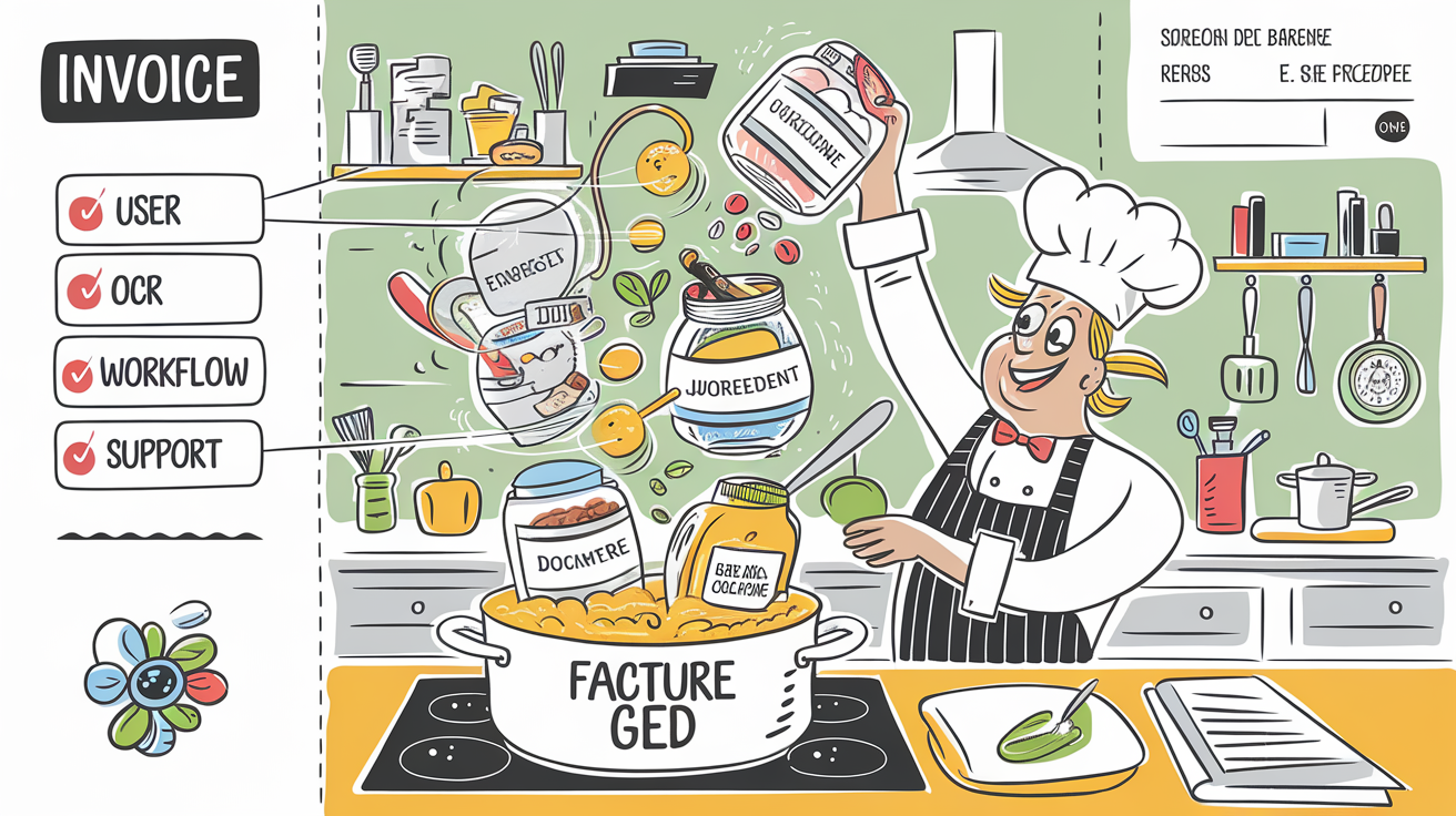 Illustration des coûts d'une solution GED