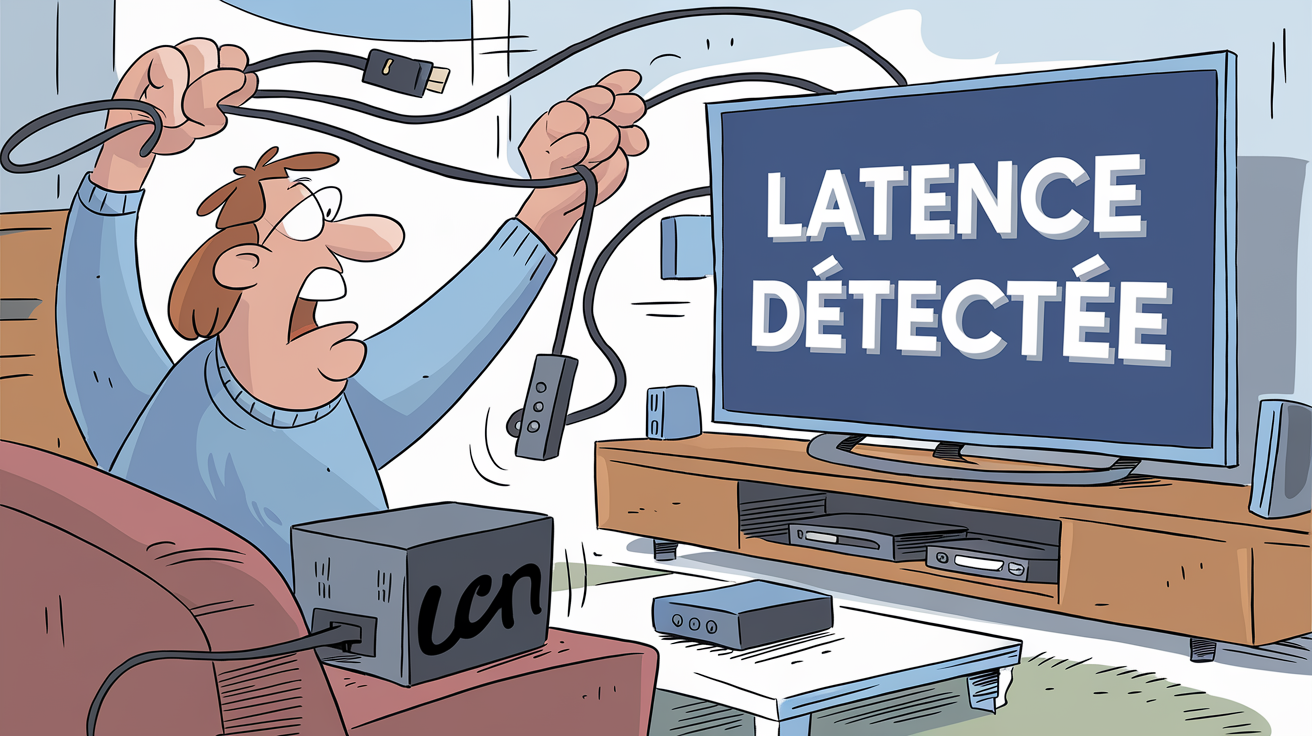 Humour utilisateur Smart TV latence HDMI sticks
