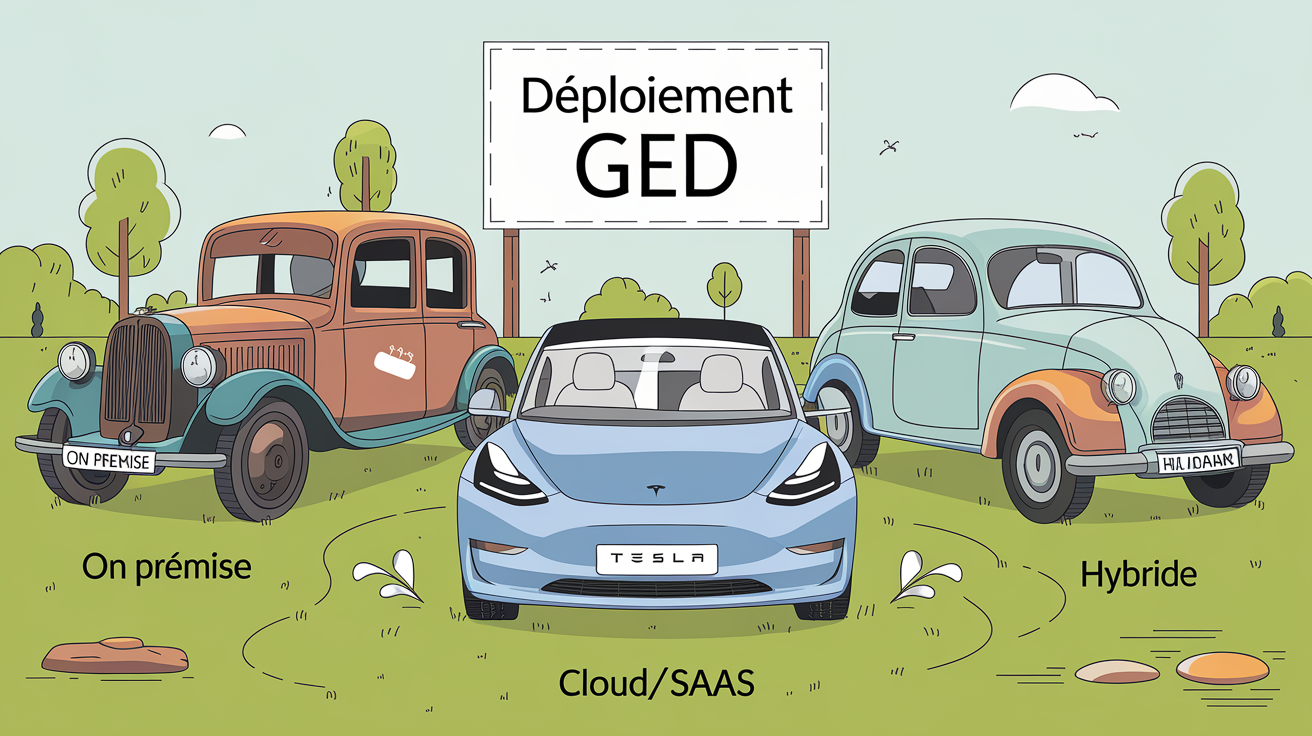 Comparaison des modèles de déploiement GED : Cloud, On Premise et Hybride