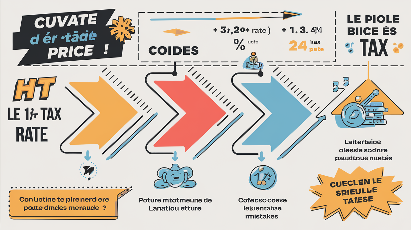 Infographie sur le passage du HT au TTC