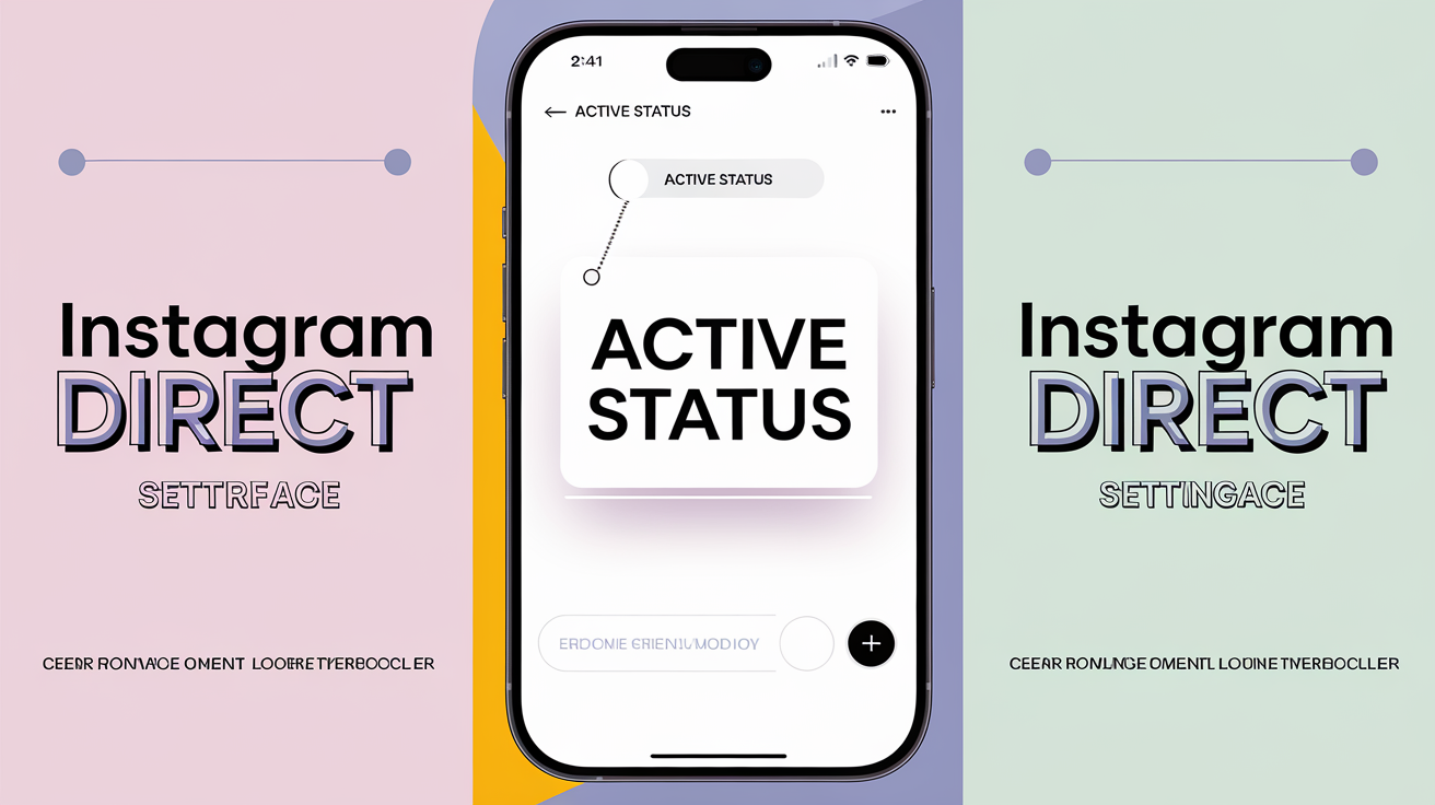 Interface Instagram Direct 2025 montrant les paramètres de la pastille verte