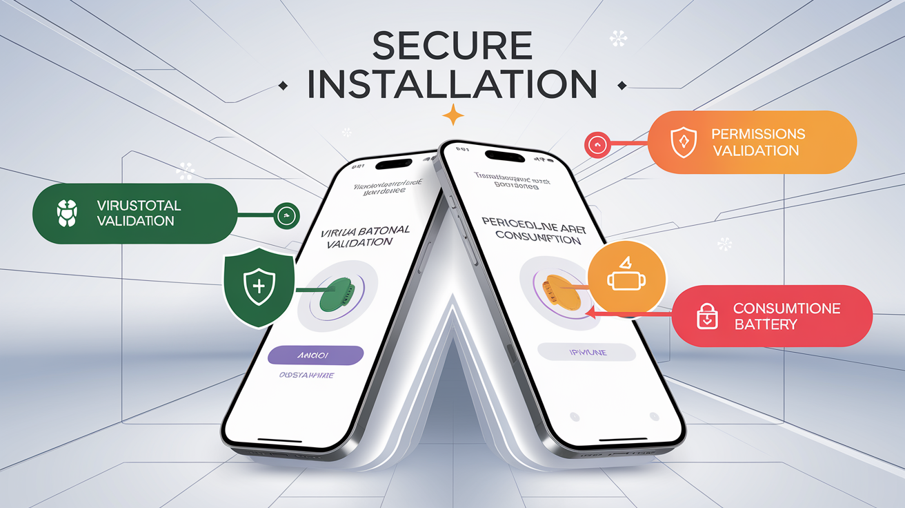 Installation sécurisée d'une application pour extraire une photo Instagram hors-ligne avec scan VirusTotal