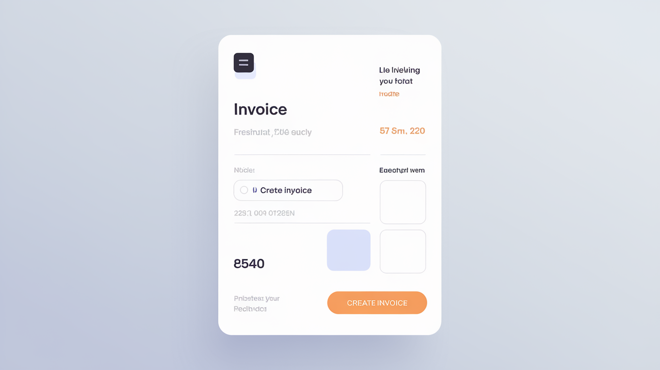 Interface simplifiée d'un logiciel de facturation gratuit.