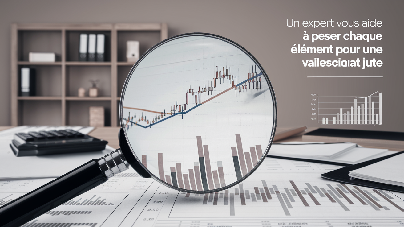 Un expert vous aide à peser chaque élément pour une valorisation juste