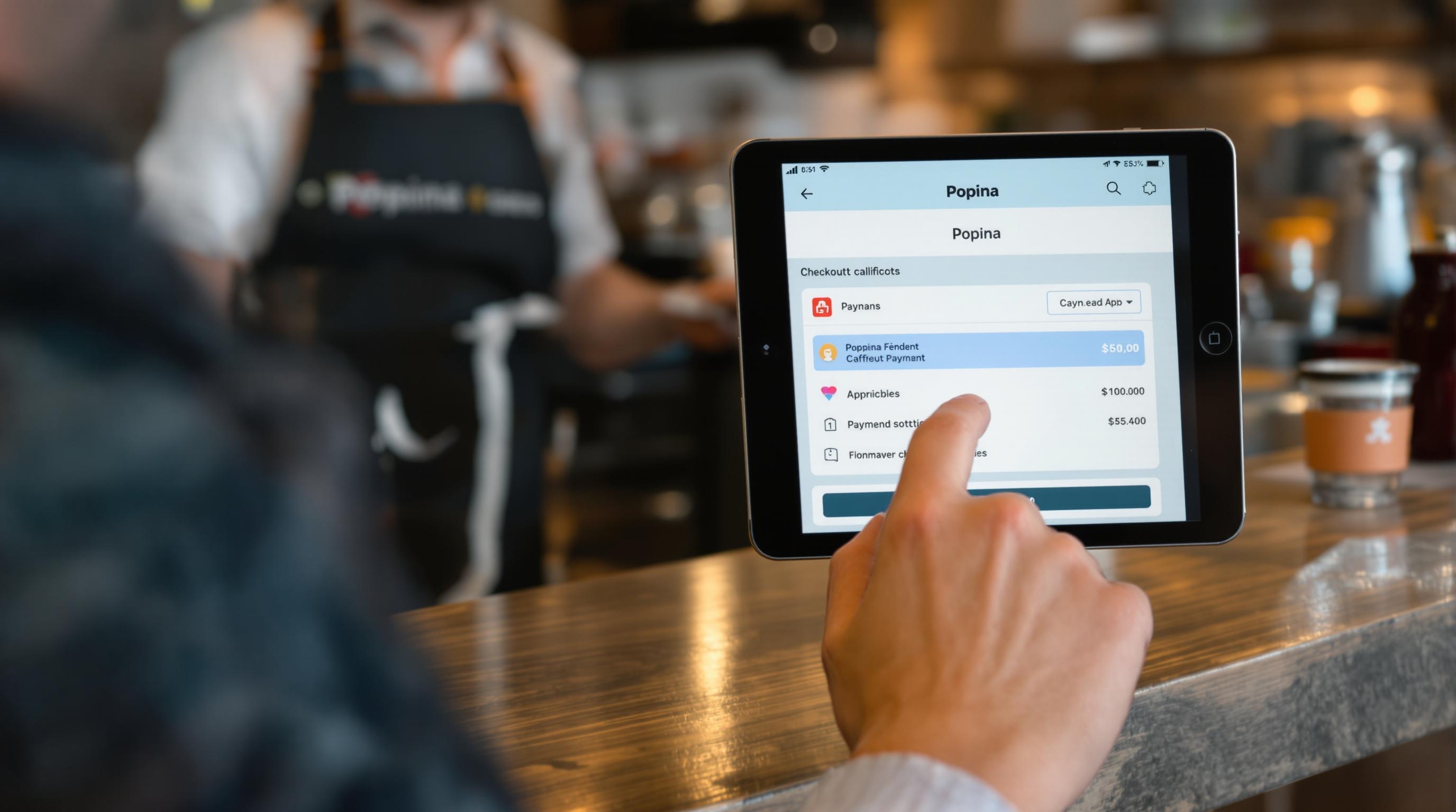 Raccourcis paiement Popina caisse iPad rapide