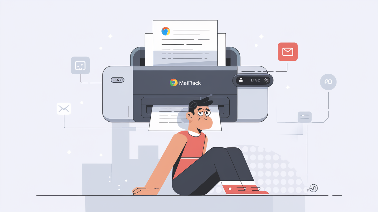 MailTrack imprimante sans papier sarcastique