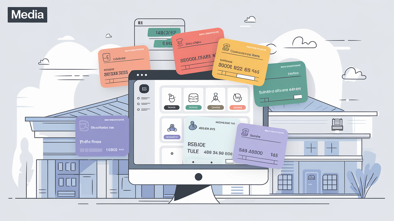 Un portail PayFiP moderne avec factures publiques diverses et interface intuitive