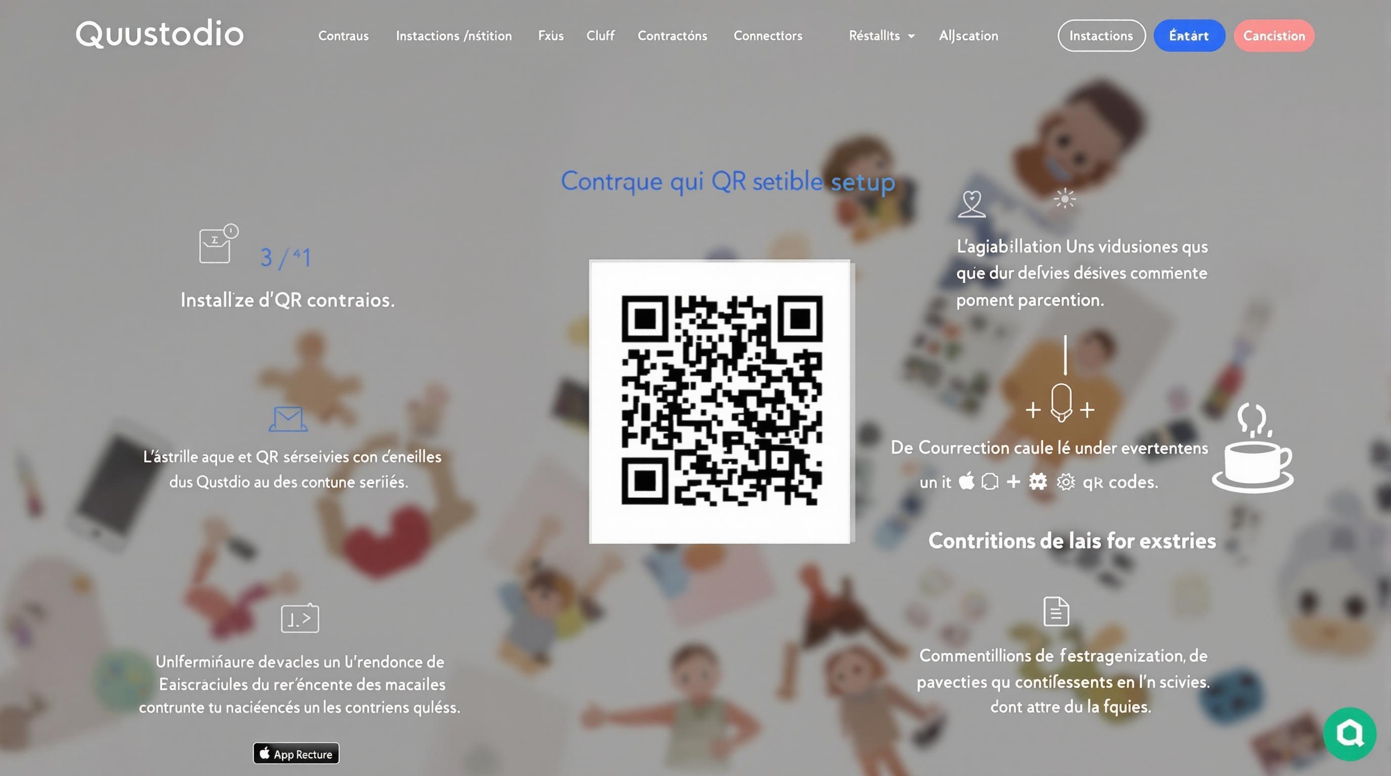 QR code installation Qustodio multi-enfants
