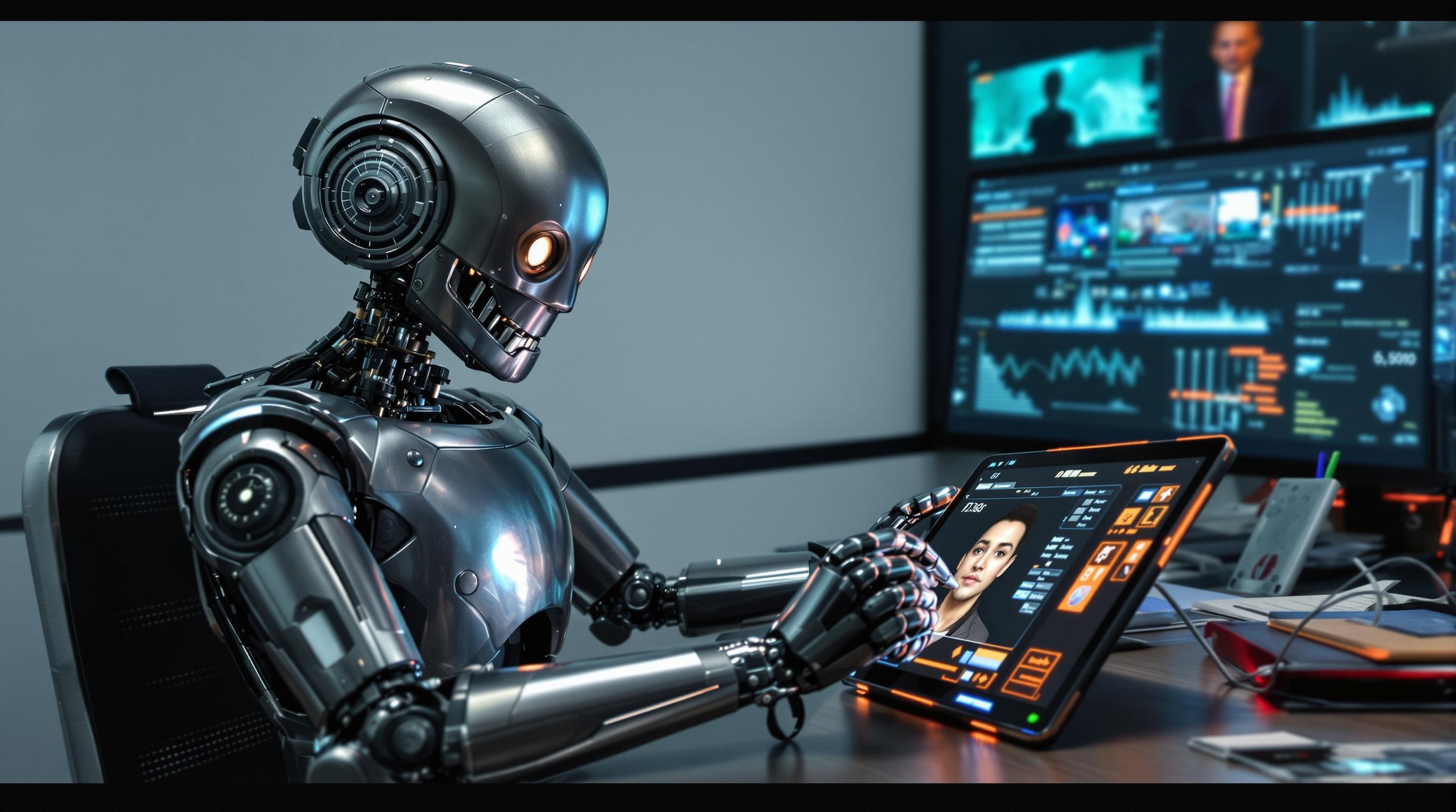 Un robot désabusé crée un faux portrait numérique sarcastique