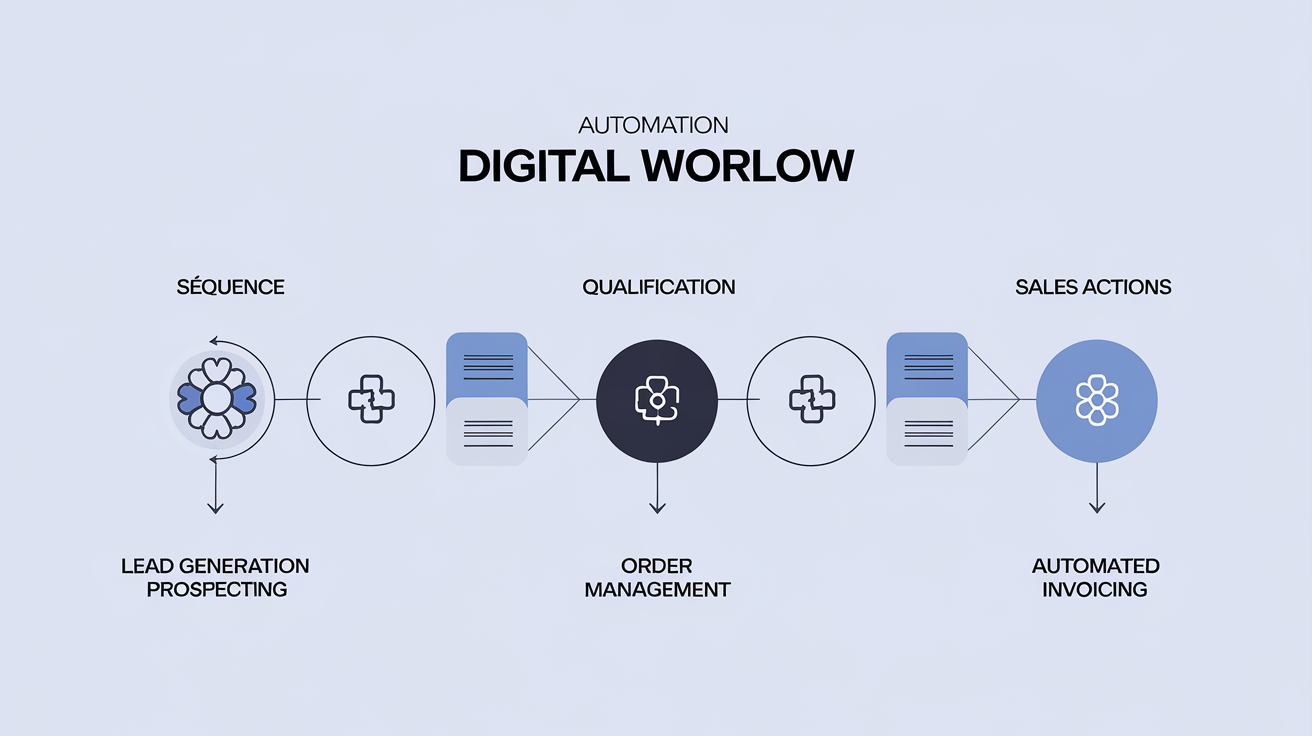 Schéma automatisation processus commercial PME