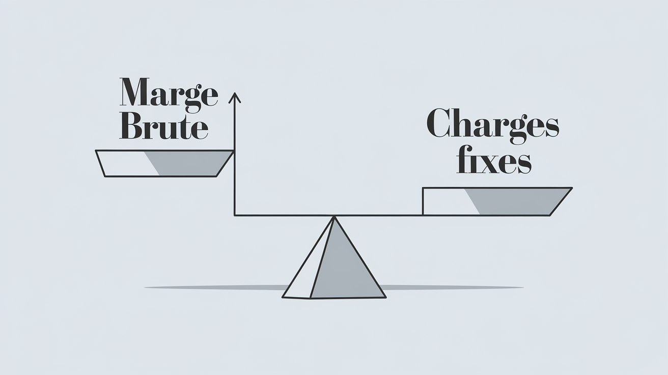 Balance marge brute et charges fixes PME