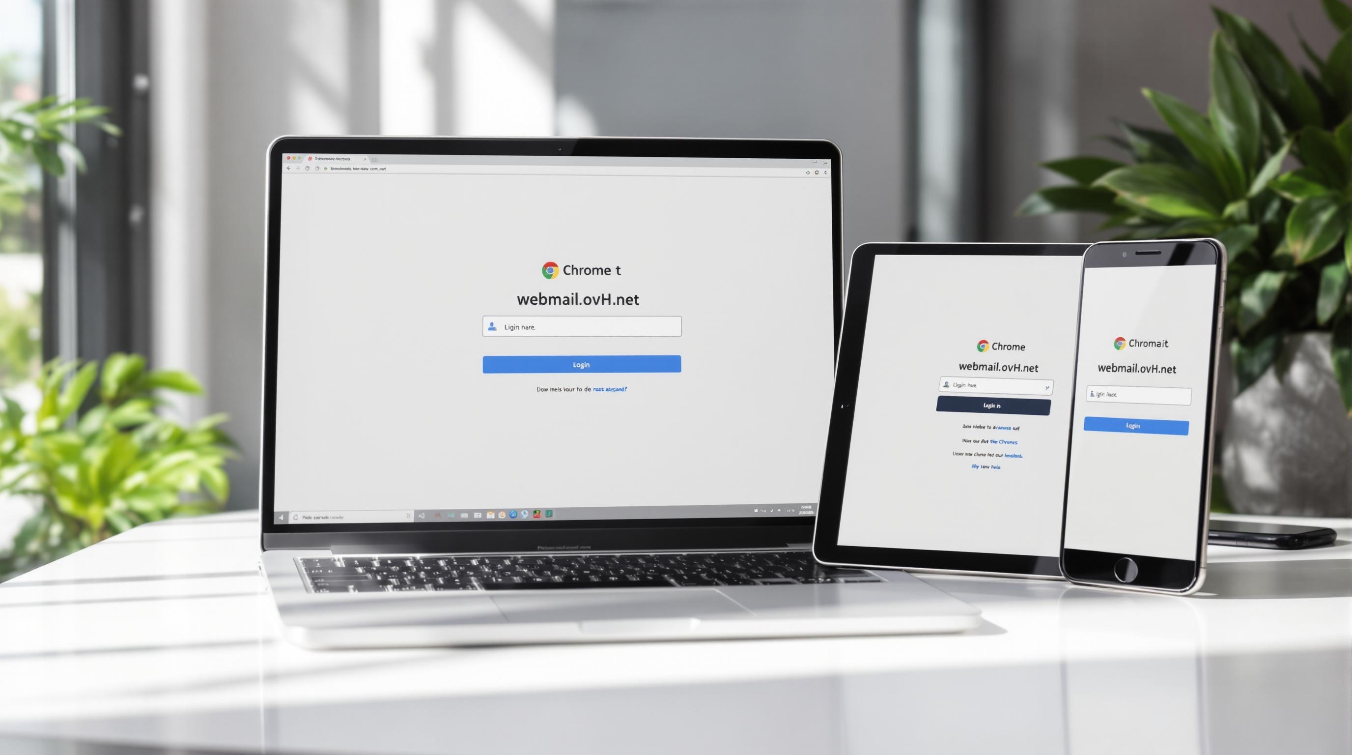 Accès à webmail OVH sur ordinateur, tablette et smartphone