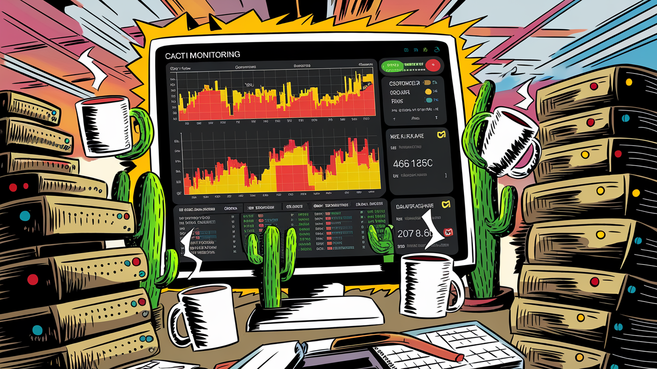 Comparaison entre un dashboard Cacti open-source et un SaaS glossy