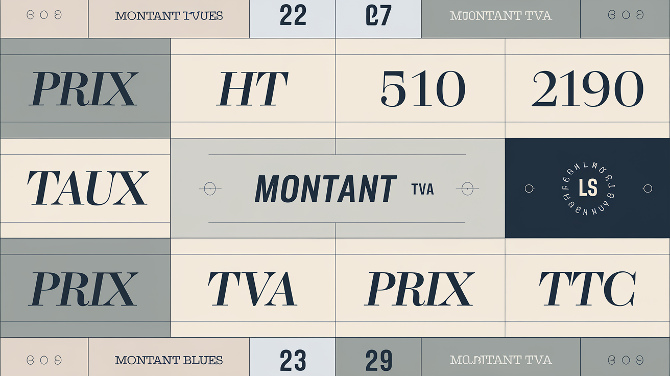 Exemple de calcul de TVA pour 100 euros HT