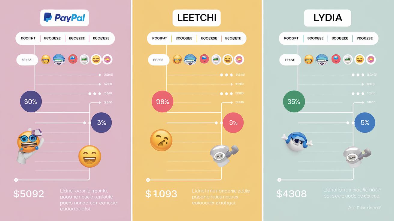 tableau comparatif plateformes cagnotte avec emojis