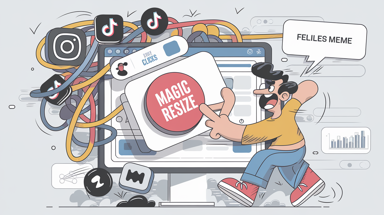 Exemple de redimensionnement automatique avec Canva Pro
